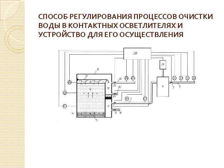 СПОСОБ РЕГУЛИРОВАНИЯ ПРОЦЕССОВ ОЧИСТКИ ВОДЫ В КОНТАКТНЫХ ОСВЕТЛИТЕЛЯХ И УСТРОЙСТВО ДЛЯ ЕГО ОСУЩЕСТВЛЕНИЯ 