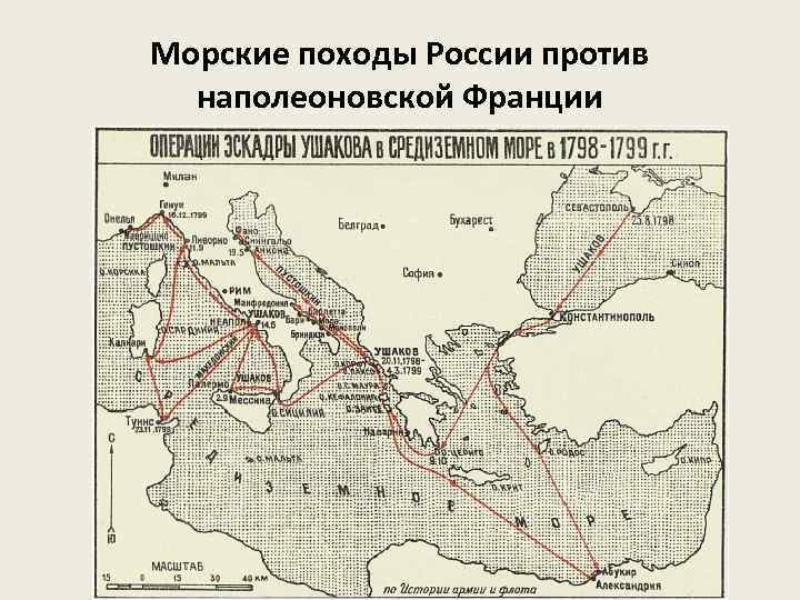 Морские походы России против наполеоновской Франции 