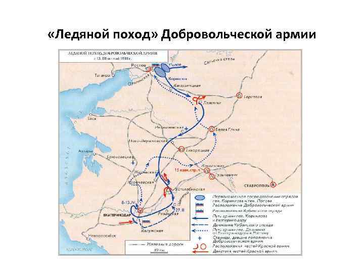  «Ледяной поход» Добровольческой армии 
