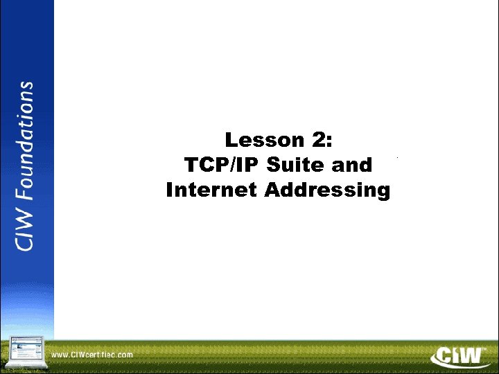 Lesson 2: TCP/IP Suite and Internet Addressing Copyright © 2004 Prosoft. Training, All Rights