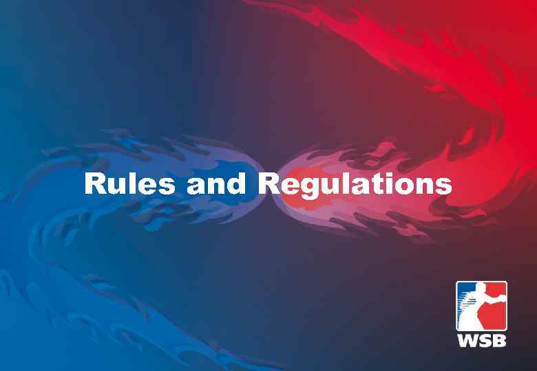 Rules and Regulations 