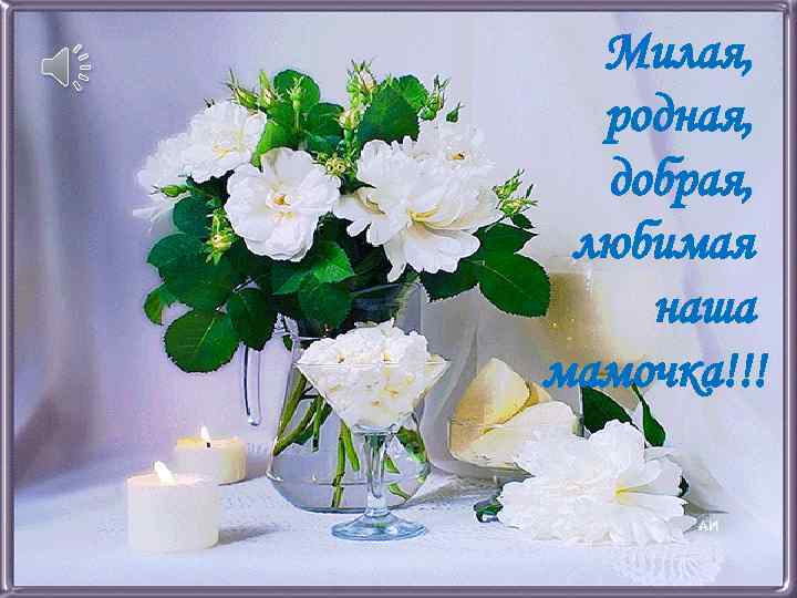 Милая, родная, добрая, любимая наша мамочка!!! 