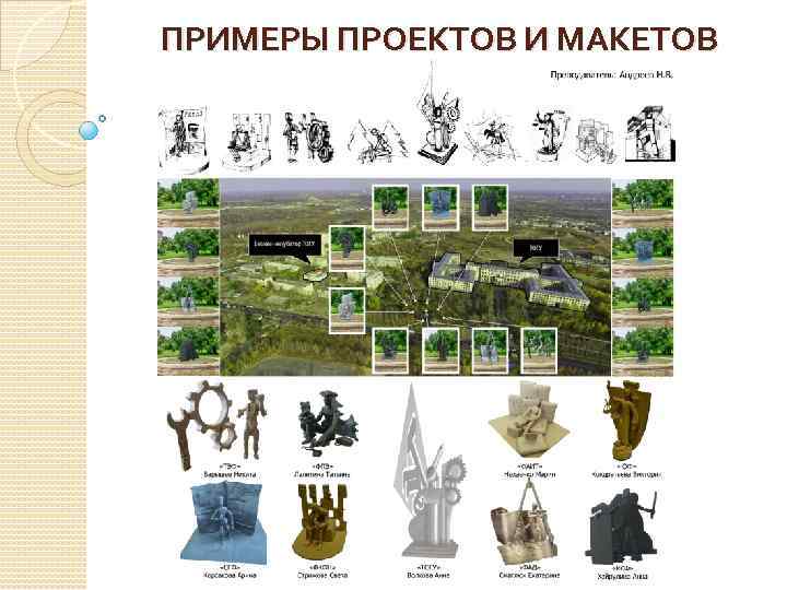 ПРИМЕРЫ ПРОЕКТОВ И МАКЕТОВ 