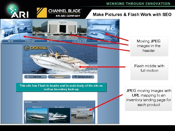Make Pictures & Flash Work with SEO Moving JPEG images in the header Flash