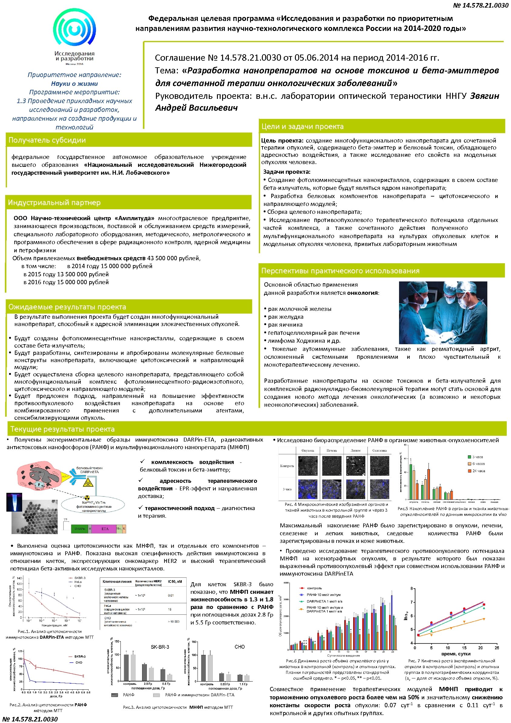 № 14. 578. 21. 0030 Федеральная целевая программа «Исследования и разработки по приоритетным направлениям