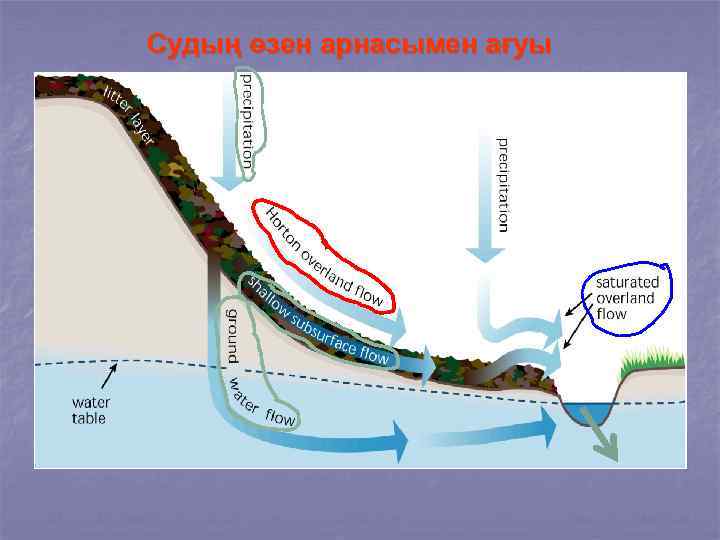 Судың өзен арнасымен ағуы 