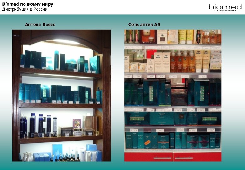 Biomed по всему миру Дистрибуция в России Аптека Bosco Сеть аптек А 5 