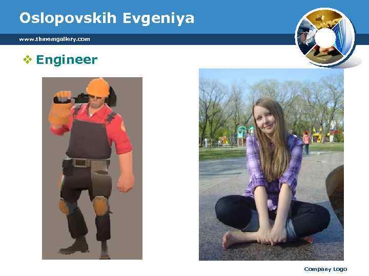 Oslopovskih Evgeniya www. thmemgallery. com v Engineer Company Logo 