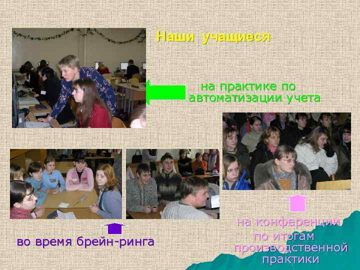 Наши учащиеся на практике по автоматизации учета во время брейн-ринга на конференции по итогам