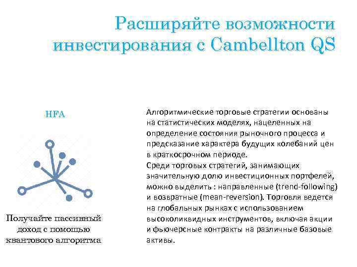 Расширяйте возможности инвестирования с Cambellton QS HFA Получайте пассивный доход с помощью квантового алгоритма