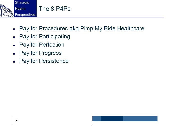 The 8 P 4 Ps Pay for Procedures aka Pimp My Ride Healthcare Pay