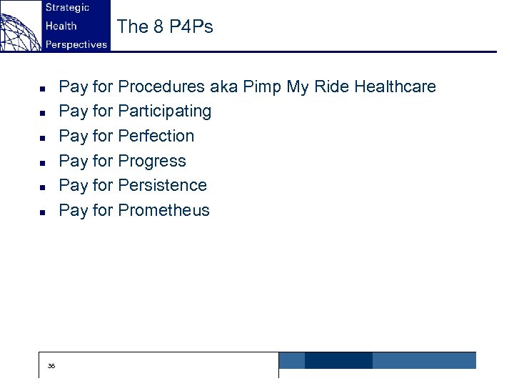 The 8 P 4 Ps Pay for Procedures aka Pimp My Ride Healthcare Pay