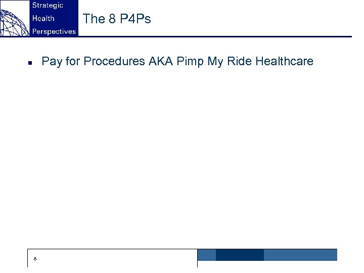 The 8 P 4 Ps Pay for Procedures AKA Pimp My Ride Healthcare n