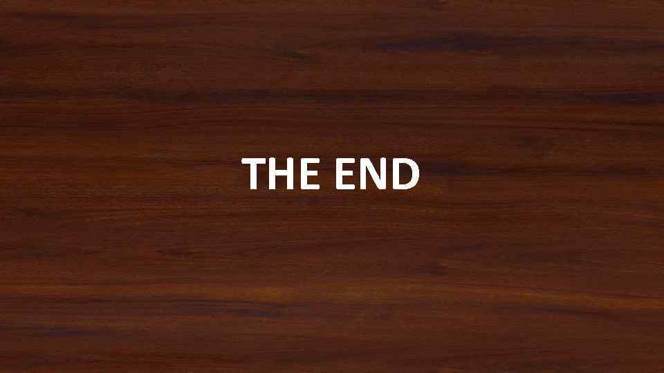 THE END 