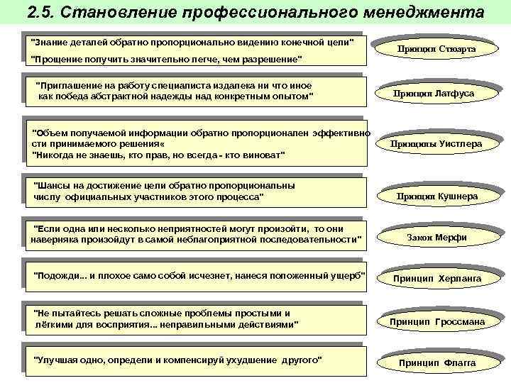 2. 5. Становление профессионального менеджмента 