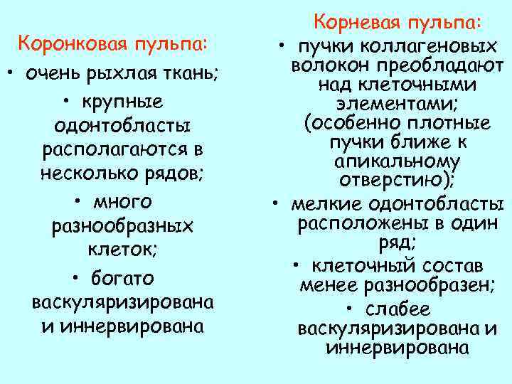 Отличие корень. Коронковая и корневая пульпа отличия. Различия коронковой и корневой пульпы. Коронковая пульпа и корневая пульпа. Различие между коронковой и корневой пульпой.