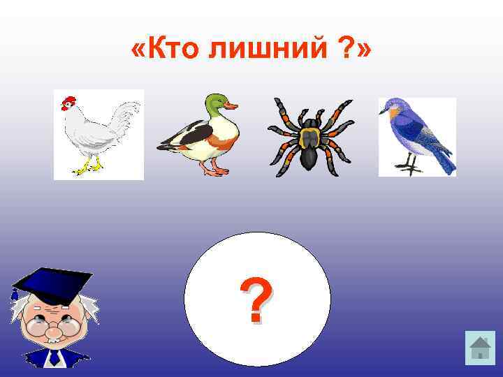  «Кто лишний ? » ? 