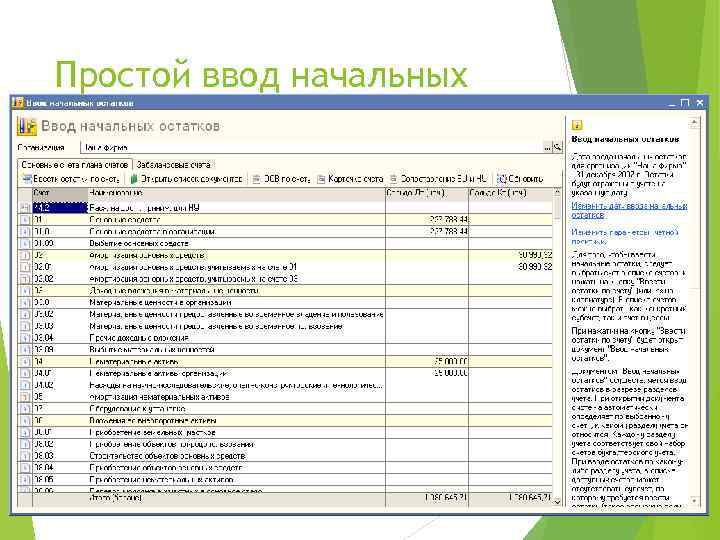  Простой ввод начальных Мнение респондентов о новой методике (первая эмоциональная реакция): остатков –