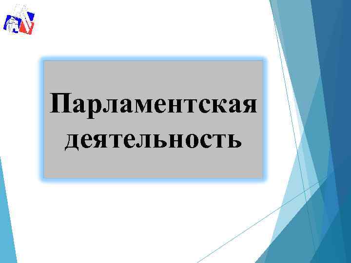 Парламентская деятельность 