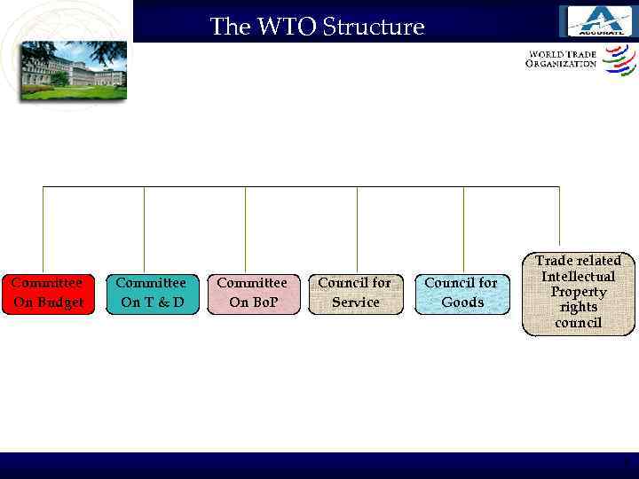 The WTO Structure Committee On Budget Committee On T & D Committee On Bo.