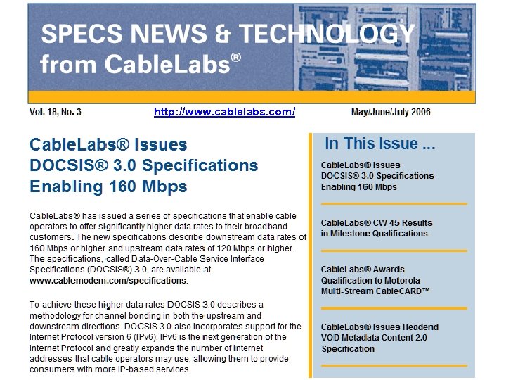 http: //www. cablelabs. com/ 