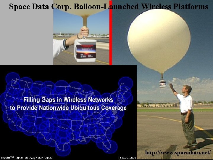 Space Data Corp. Balloon-Launched Wireless Platforms http: //www. spacedata. net/ 