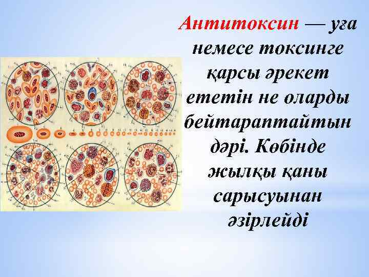 Антитоксин — уға немесе токсинге қарсы әрекет ететін не оларды бейтараптайтын дәрі. Көбінде жылқы
