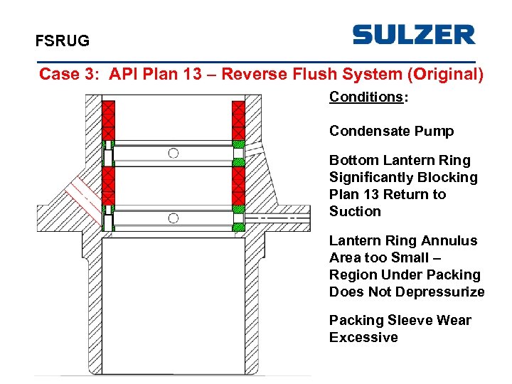 FSRUG Case 3: API Plan 13 – Reverse Flush System (Original) Conditions: Condensate Pump