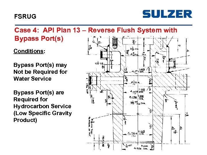 FSRUG Case 4: API Plan 13 – Reverse Flush System with Bypass Port(s) Conditions: