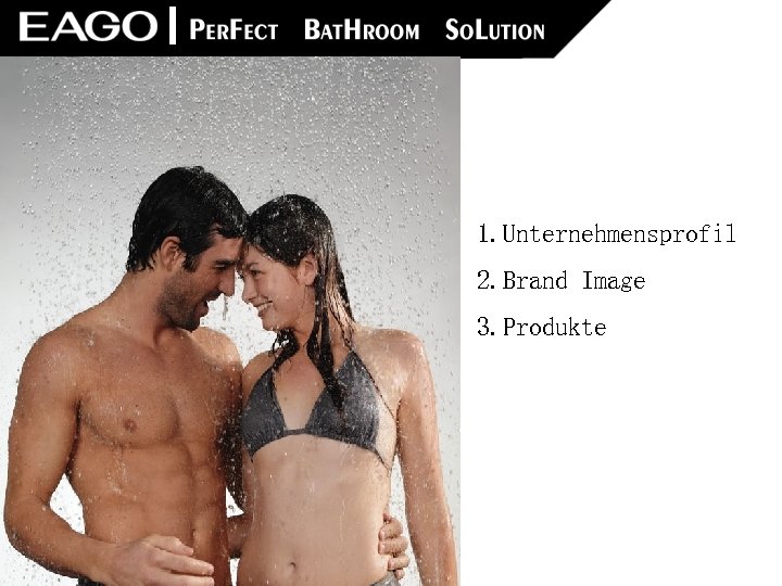 1. Unternehmensprofil 2. Brand Image 3. Produkte 