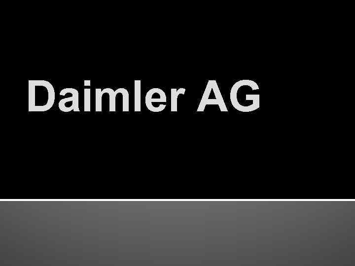 Daimler AG 