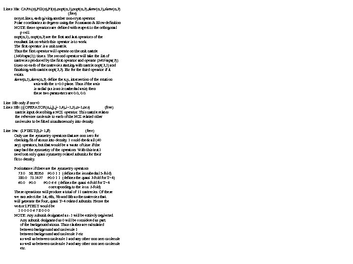 Lines 18 a: CAPA(n), PSI(n), FI(n), nopt(n, 1), nopt(n, 2), skew(n, 1), skew(n, 2)