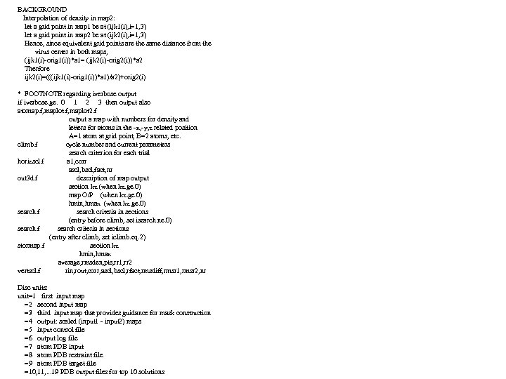 BACKGROUND Interpolation of density in map 2: let a grid point in map 1