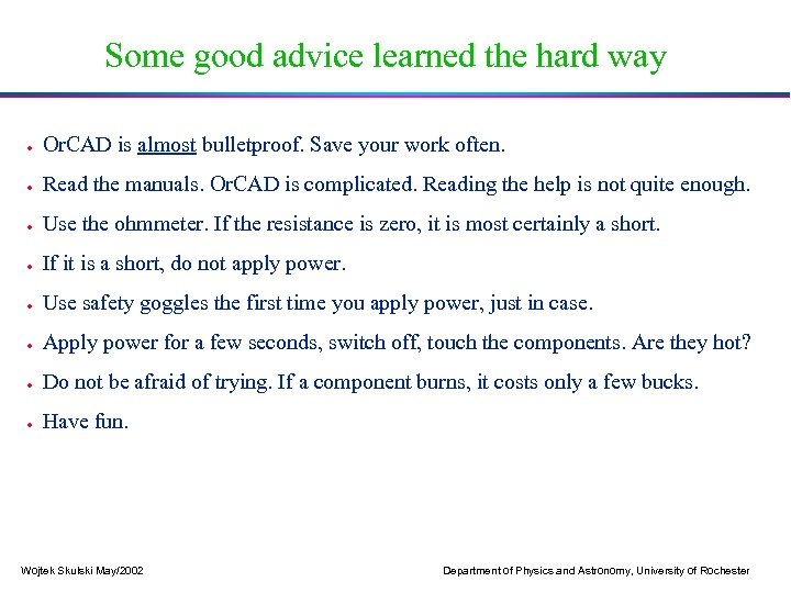 Some good advice learned the hard way · Or. CAD is almost bulletproof. Save