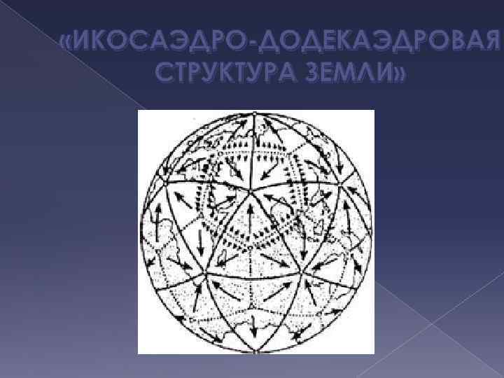  «ИКОСАЭДРО-ДОДЕКАЭДРОВАЯ СТРУКТУРА ЗЕМЛИ» 