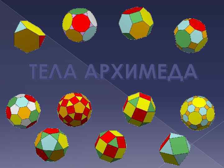 ТЕЛА АРХИМЕДА 