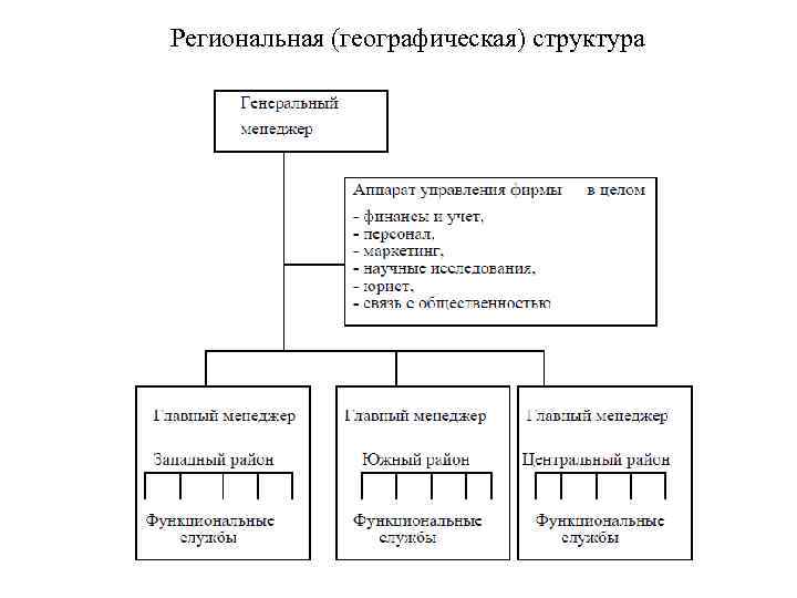 Региональная (географическая) структура 