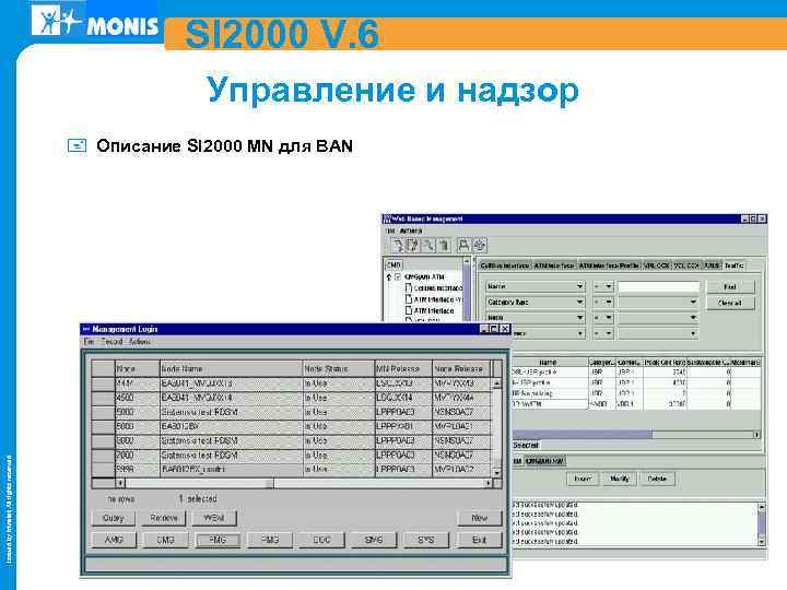 SI 2000 V. 6 Управление и надзор Issued by Iskratel; All rights reserved +