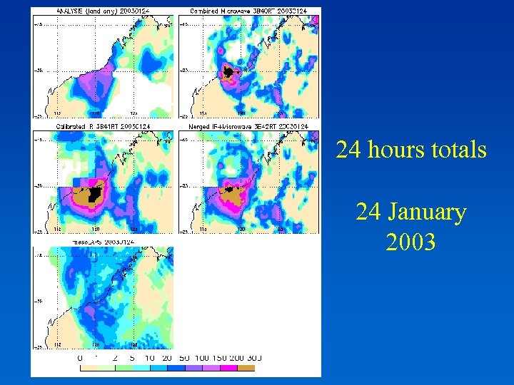 24 hours totals 24 January 2003 