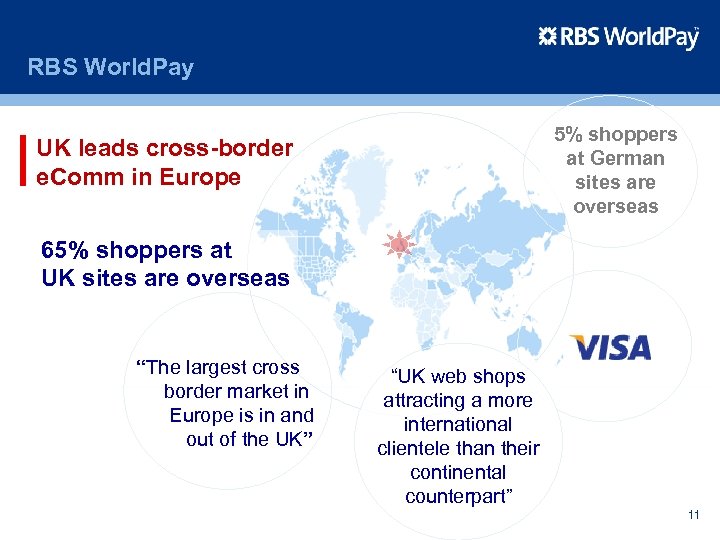 RBS World. Pay 5% shoppers at German sites are overseas UK leads cross-border e.