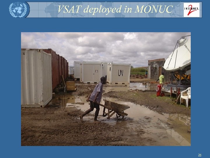 VSAT deployed in MONUC 21 