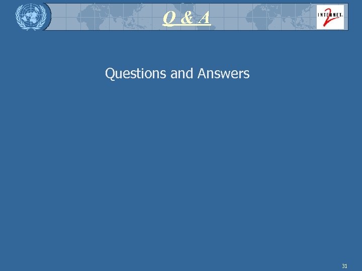 Q&A Questions and Answers 31 