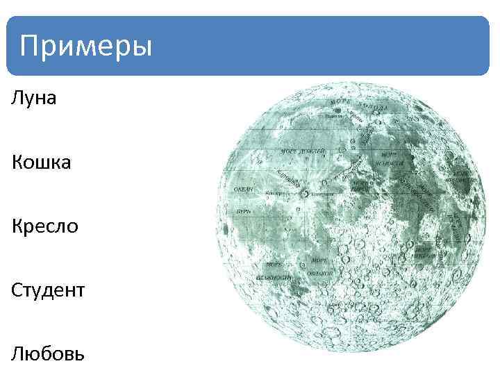 Примеры Луна Кошка Кресло Студент Любовь 