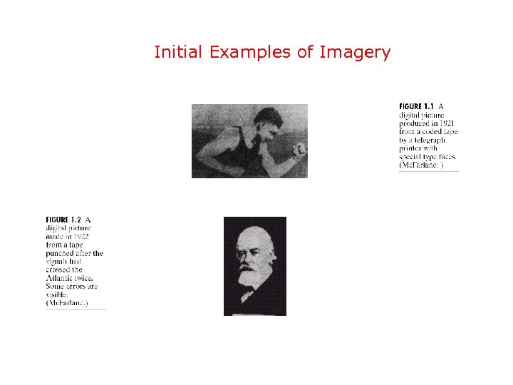 Initial Examples of Imagery 