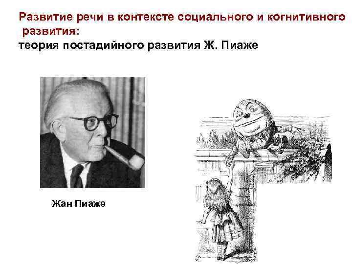 Развитие речи в контексте социального и когнитивного развития: теория постадийного развития Ж. Пиаже Жан