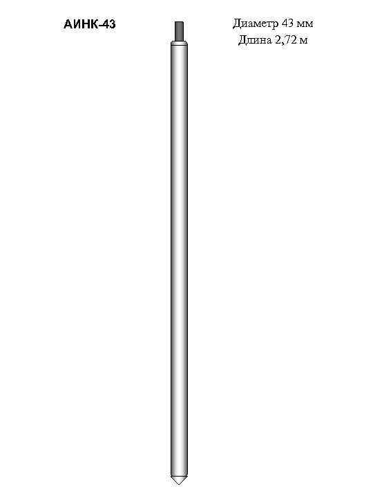АИНК-43 Диаметр 43 мм Длина 2, 72 м 