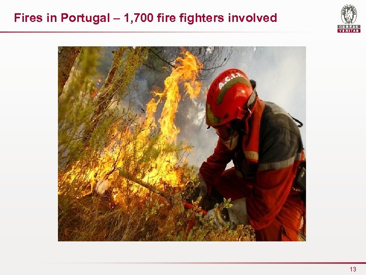 Fires in Portugal – 1, 700 fire fighters involved 13 