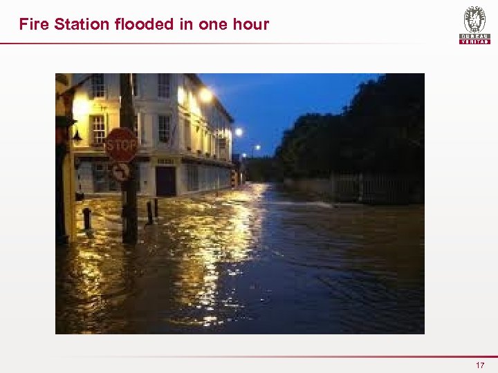 Fire Station flooded in one hour 17 