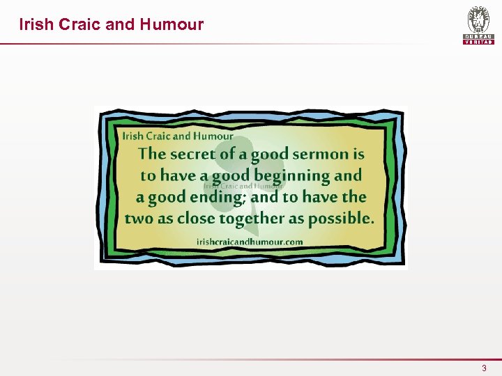 Irish Craic and Humour 3 