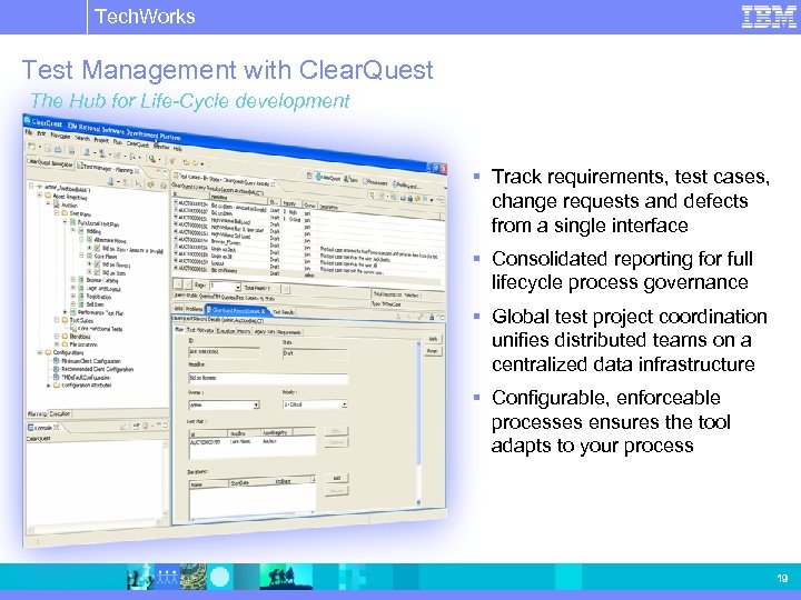 Tech. Works IBM Software Group | Rational software Test Management with Clear. Quest The